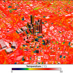 themal image of urban atlanta 